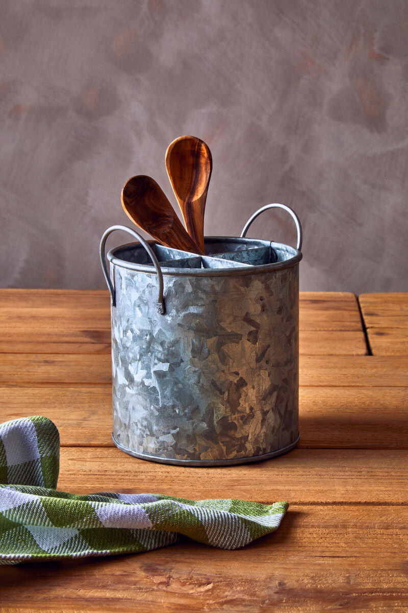 Four Section Galvanised Steel Cutlery Holder | Drummond