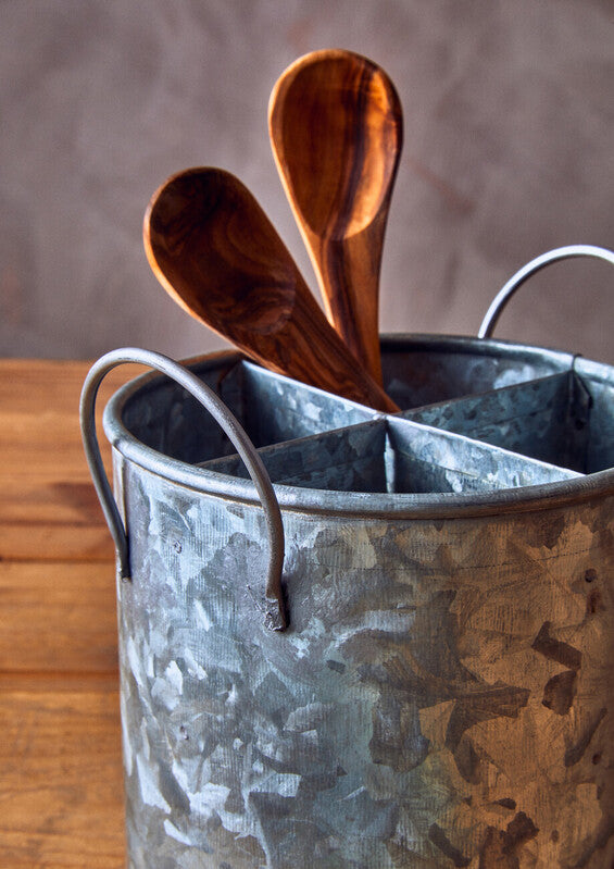 Four Section Galvanised Steel Cutlery Holder | Drummond