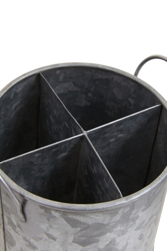 Four Section Galvanised Steel Cutlery Holder | Drummond