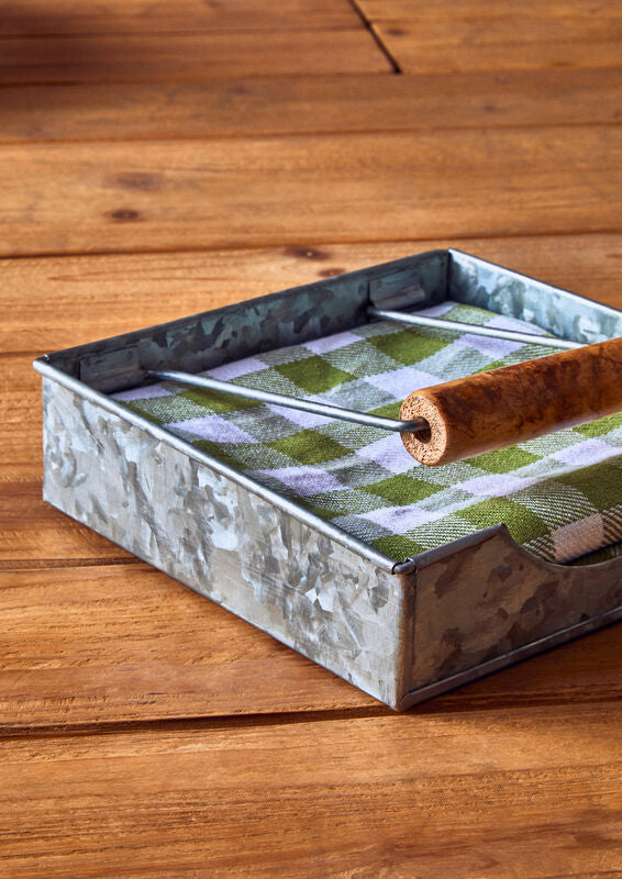 Galvanised Steel Napkin Holder | Drummond