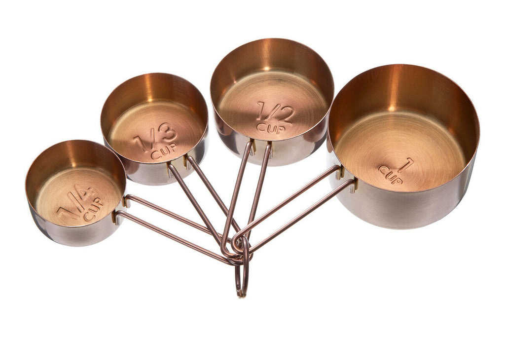 Alchemist Rose Gold Finish Set of 4 Measuring Cups