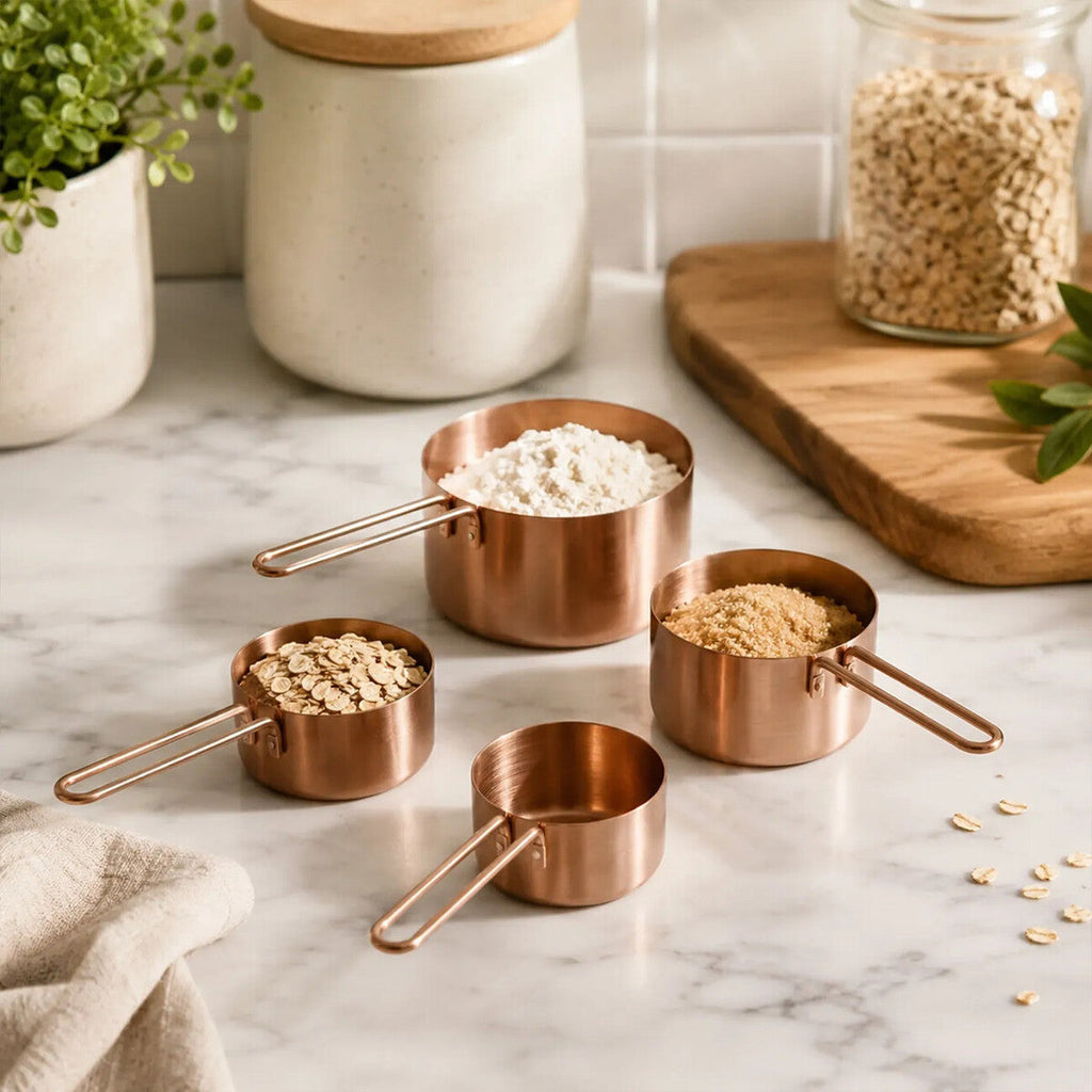 Alchemist Rose Gold Finish Set of 4 Measuring Cups