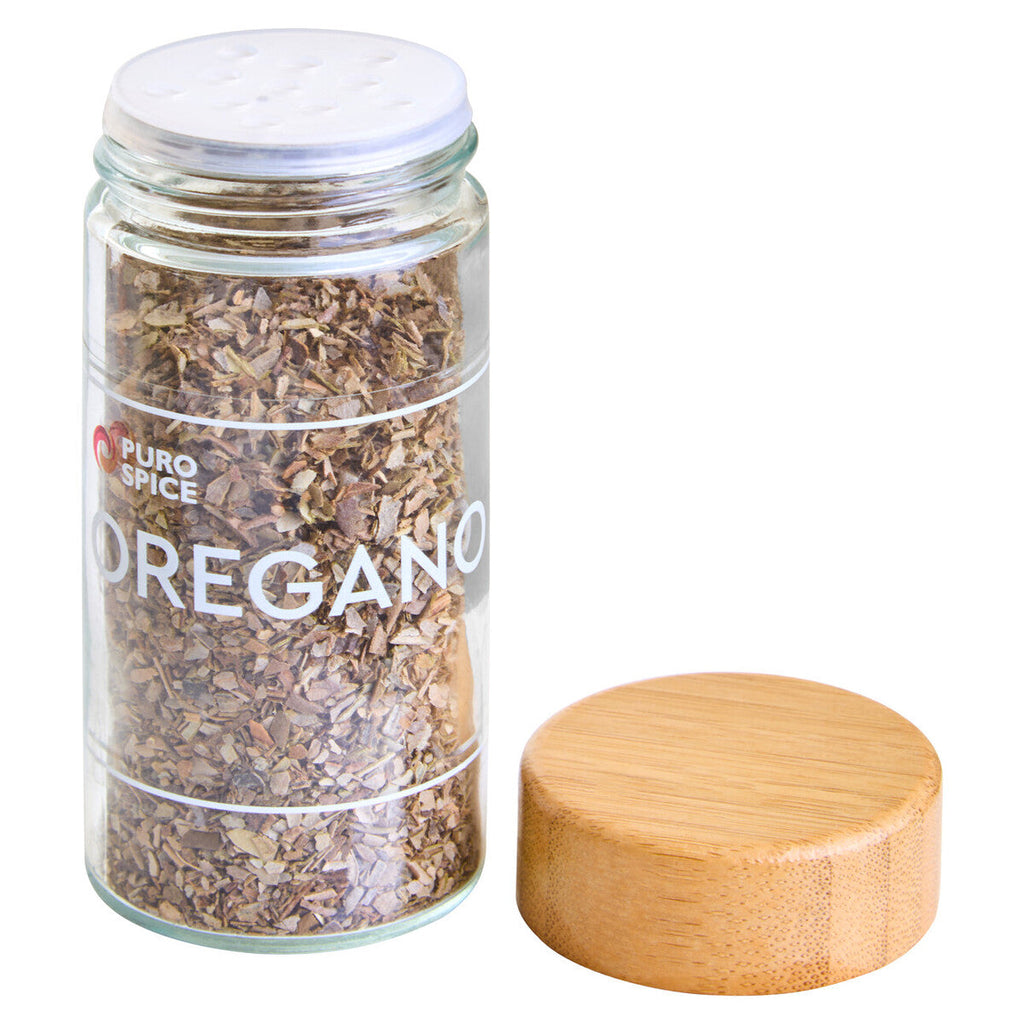 Bamboo Revolving Spice Rack with 16 Jars | Puro