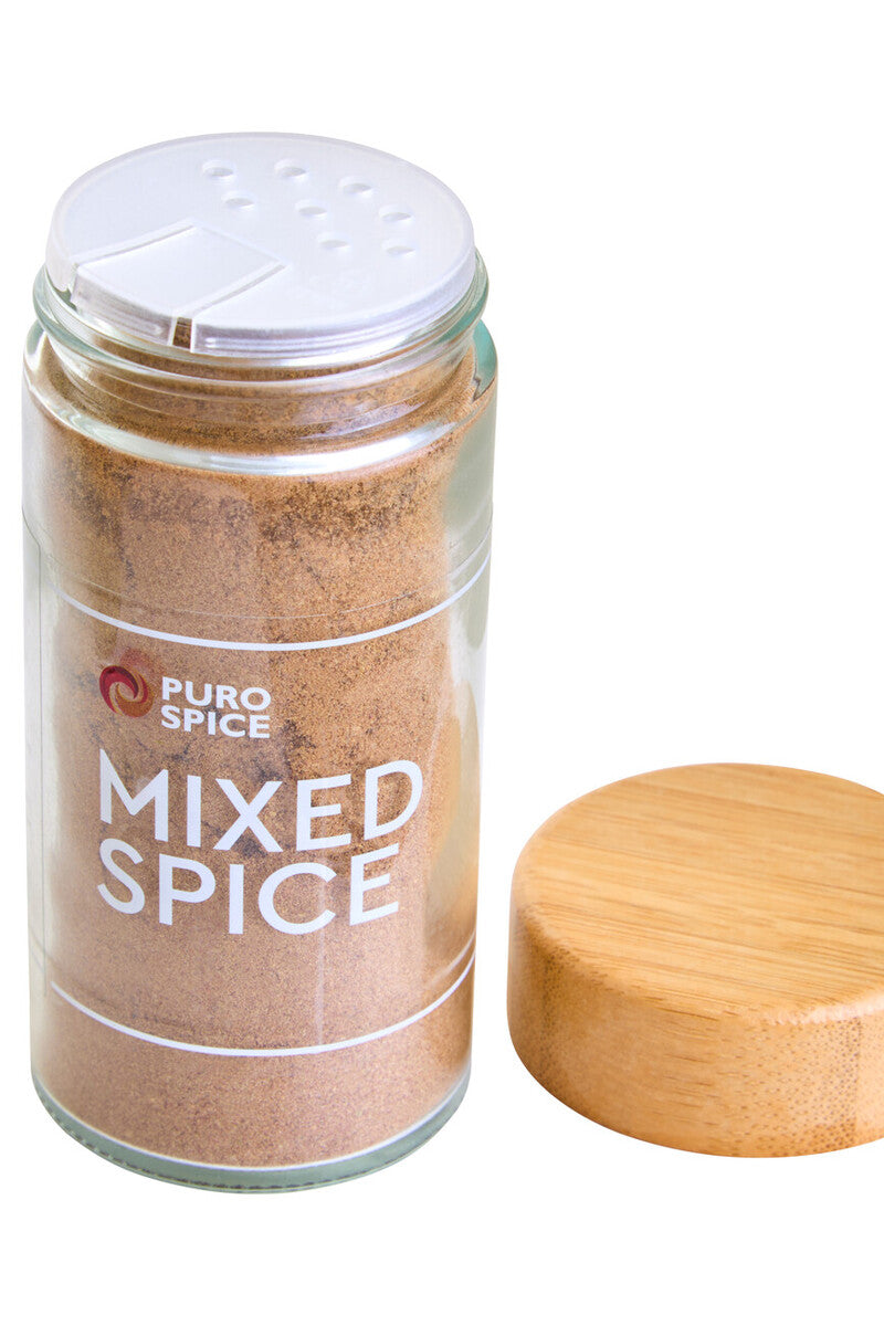 Bamboo Revolving Spice Rack with 16 Jars | Puro