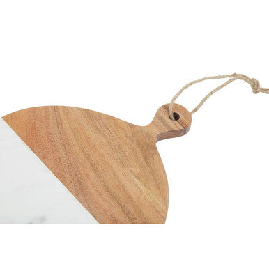 Small Marble and Acacia Wood Paddle Board | Monzaro