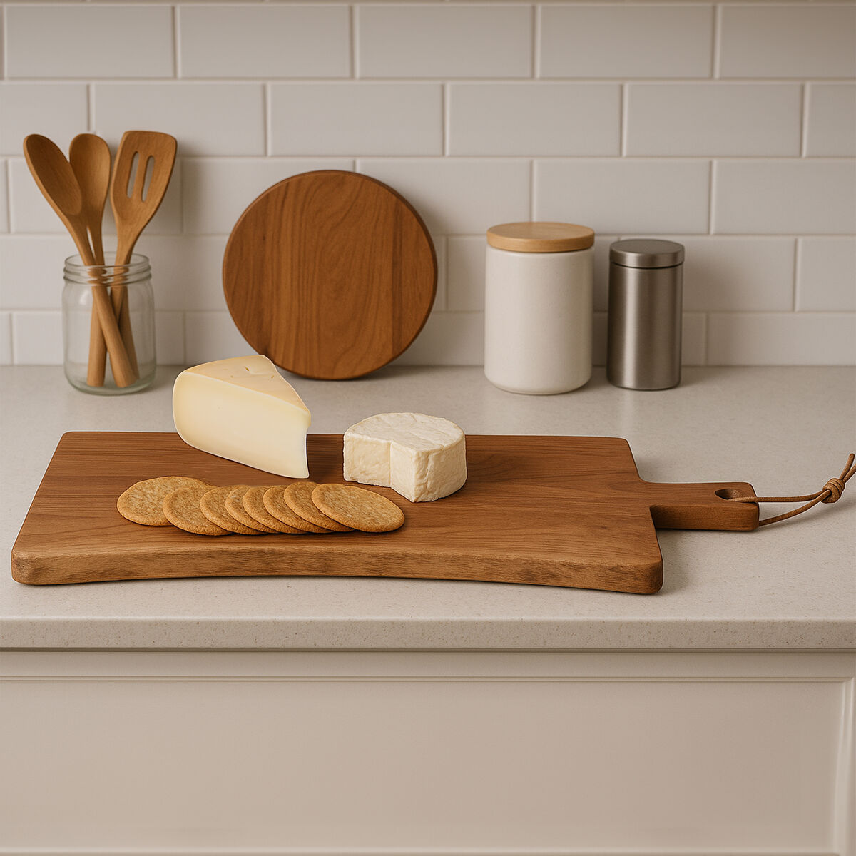 Acacia Wood Paddle Chopping and Serving Board | Socorro