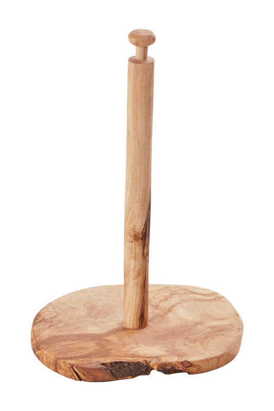 Olive Wood Kitchen Roll Holder | Kora