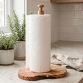 Olive Wood Kitchen Roll Holder | Kora