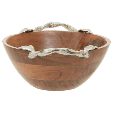Acacia Wood Large Round Bowl | Vine