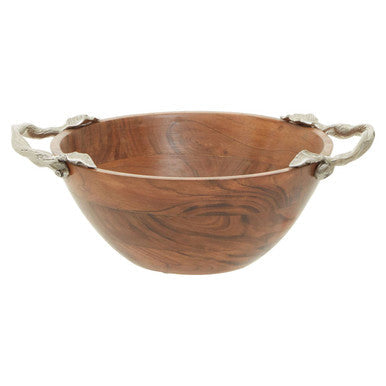 Acacia Wood Large Round Bowl | Vine