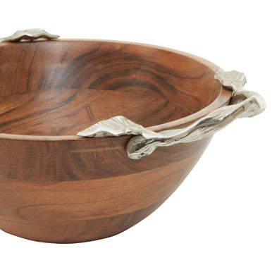 Acacia Wood Large Round Bowl | Vine