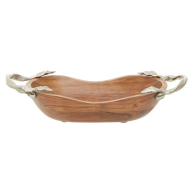 Acacia Wood Large Oval Bowl | Vine