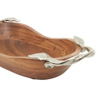 Acacia Wood Large Oval Bowl | Vine