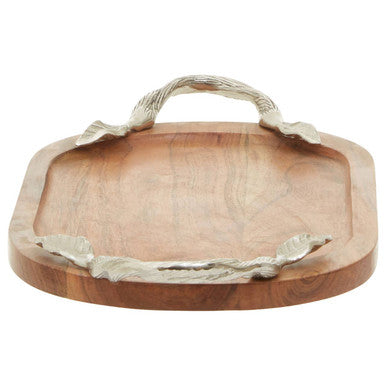 Acacia Wood Oval Serving Tray | Vine