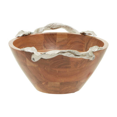 Acacia Wood Medium Round Bowl | Vine