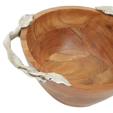 Acacia Wood Medium Round Bowl | Vine