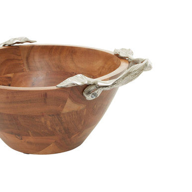 Acacia Wood Medium Round Bowl | Vine