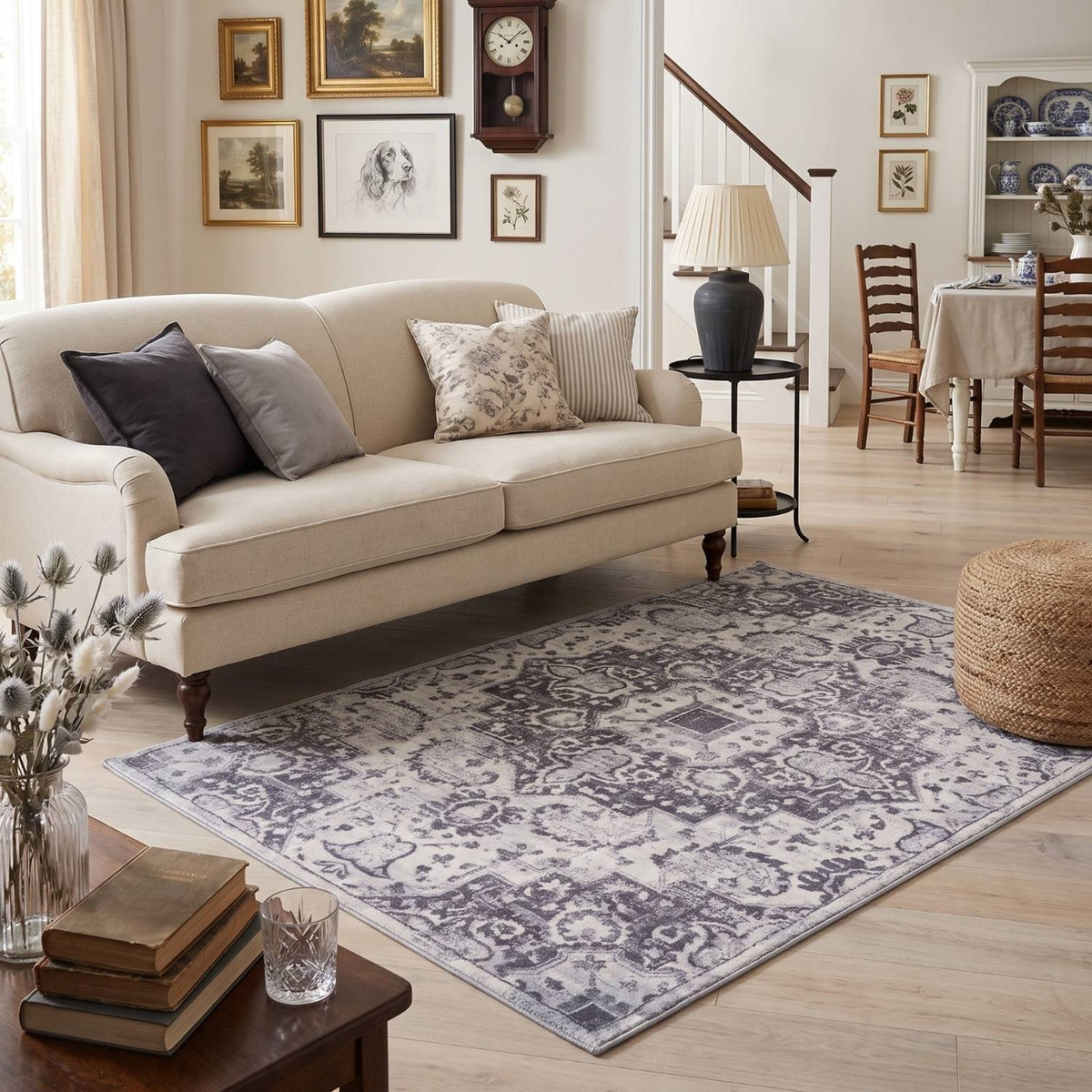 Montana Vintage Grey Rugs | 4060