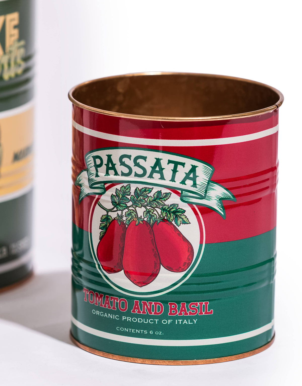 Set of 3 Retro "Tomato, Olives, Passata" Storage Tins