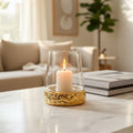 Small Gold Hurricane Candle Holder | Martele