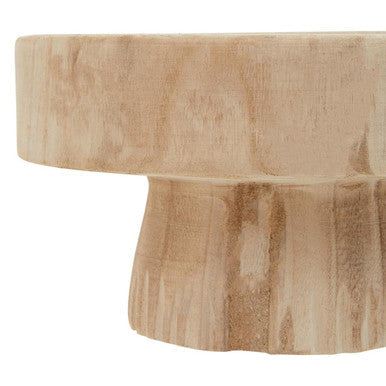 Arlo Natural Engraved Wood Decorative Bowl