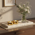 Travertine Rectangular Decorative Tray | Tibor