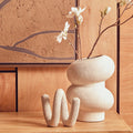 Small Textured White Bubble Vase | Dunas