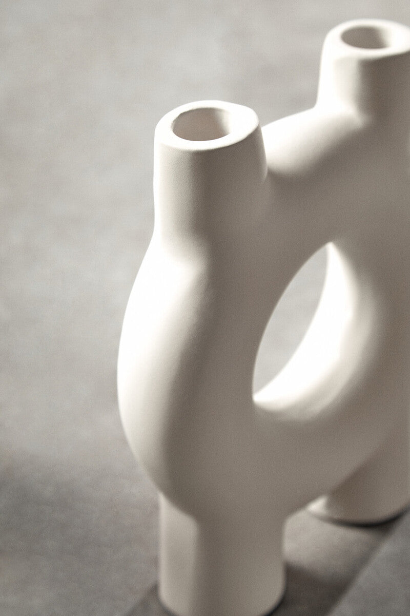 Small Cream Candle Holder | Hapax
