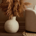 Cotton Mache Large Cream Vase | Sanai