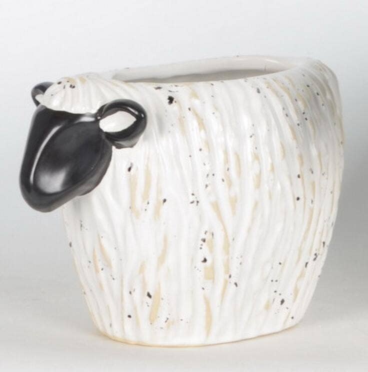 Stoneware Lamb Vase - Small