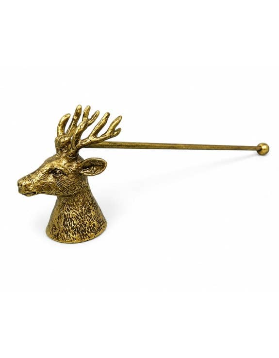 Antique Gold Stag Candle Snuffer