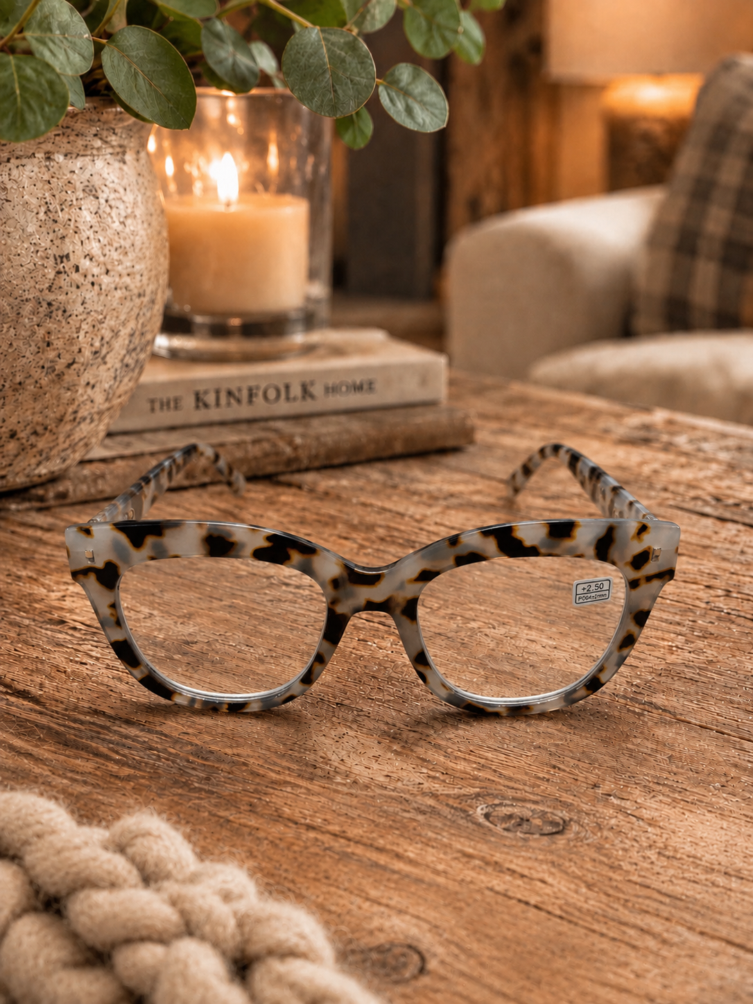 Stylish Reading Glasses +2.50