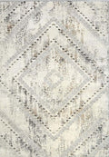 Abstract Vintage Cream & Grey Rug