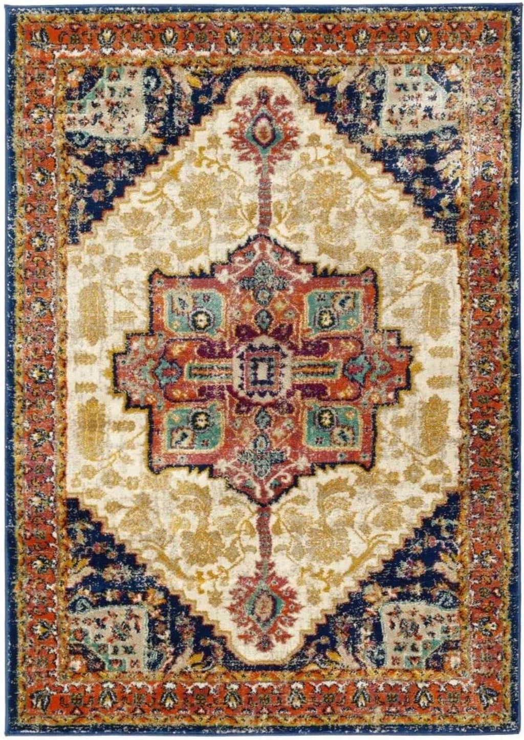 Granada Multicolour Vintage Rug | Amber