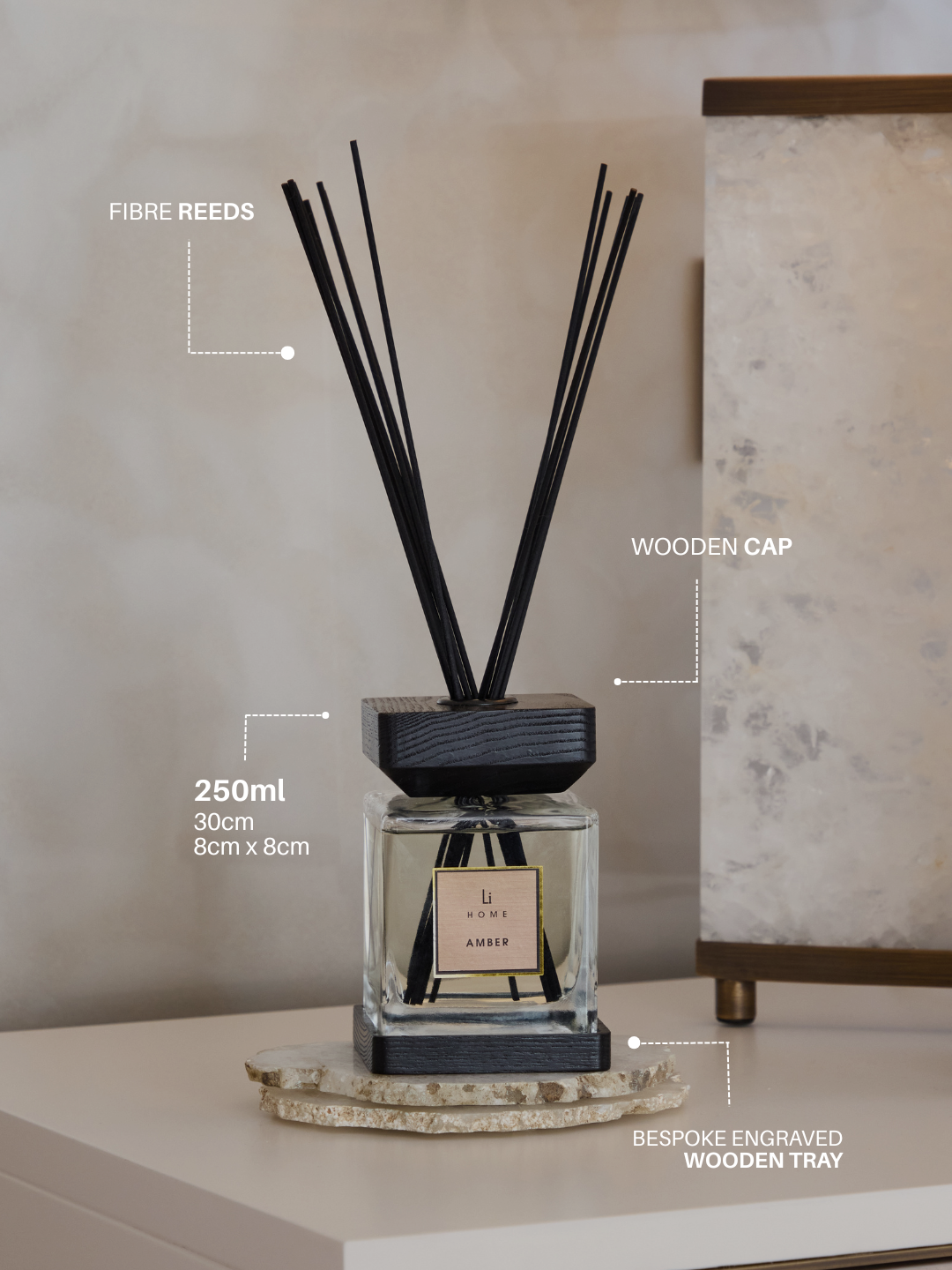 Luxury Square Diffuser - Fig Citrine