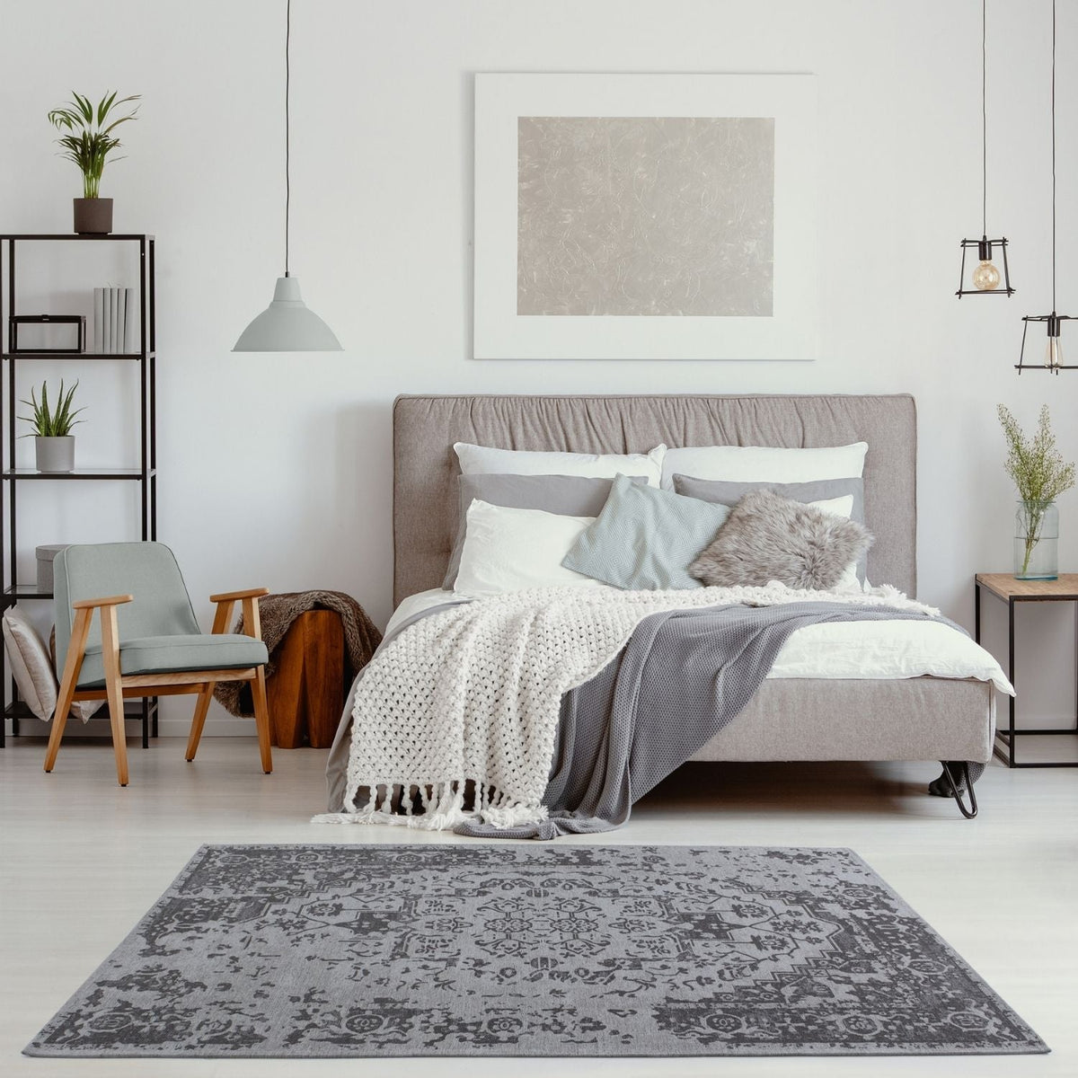 Washable Rug Carina Grey | 6963