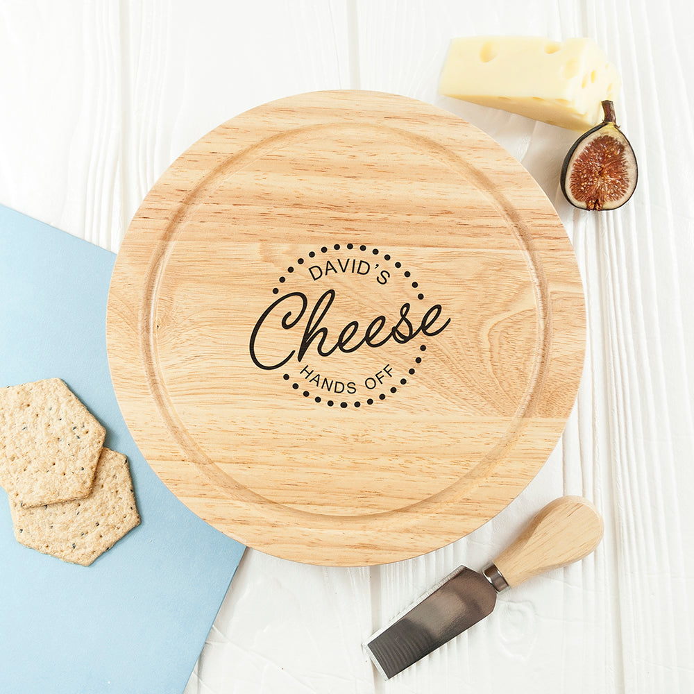 Personalised Hands Off Cheese Board Set